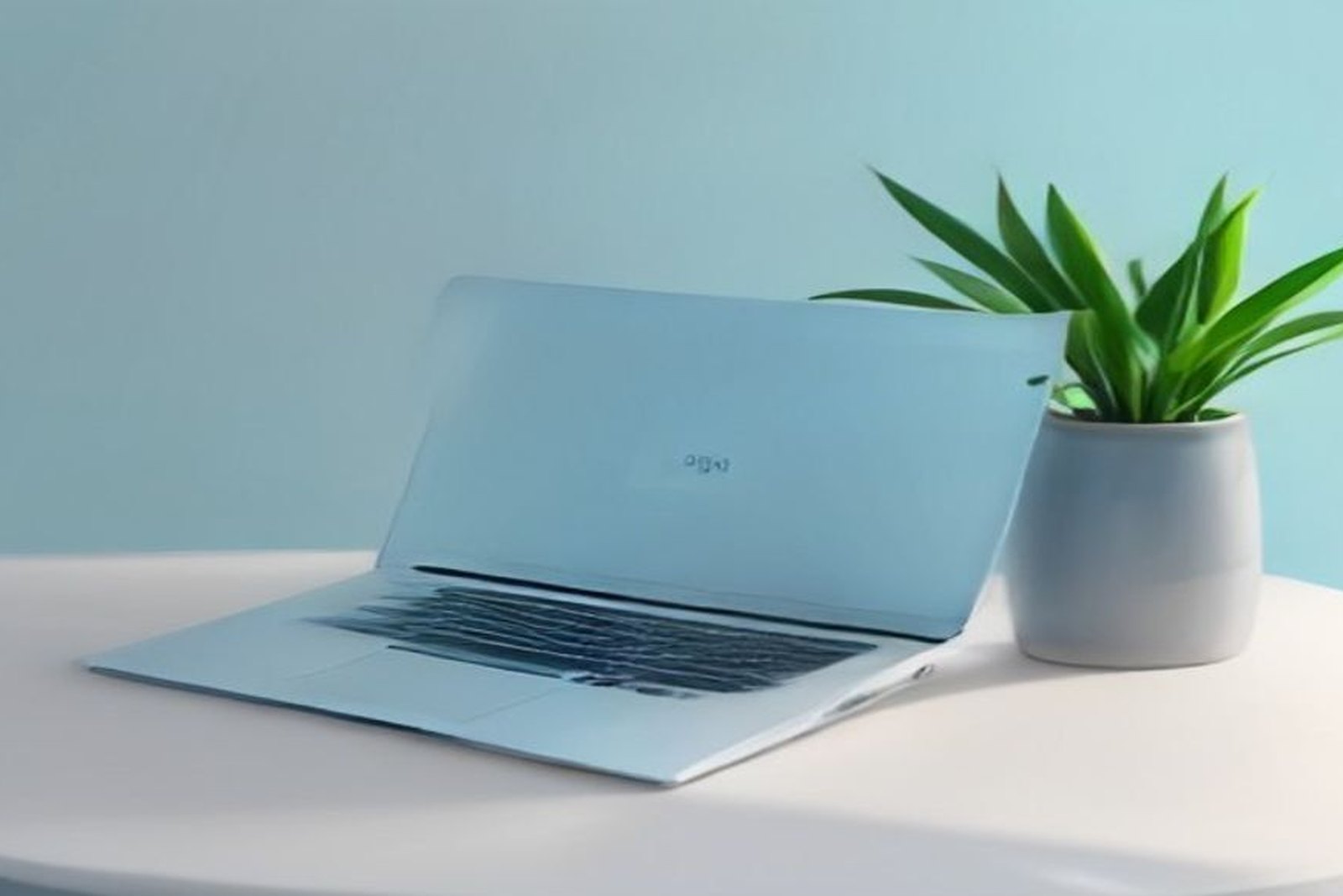 A laptop showing an empty email inbox