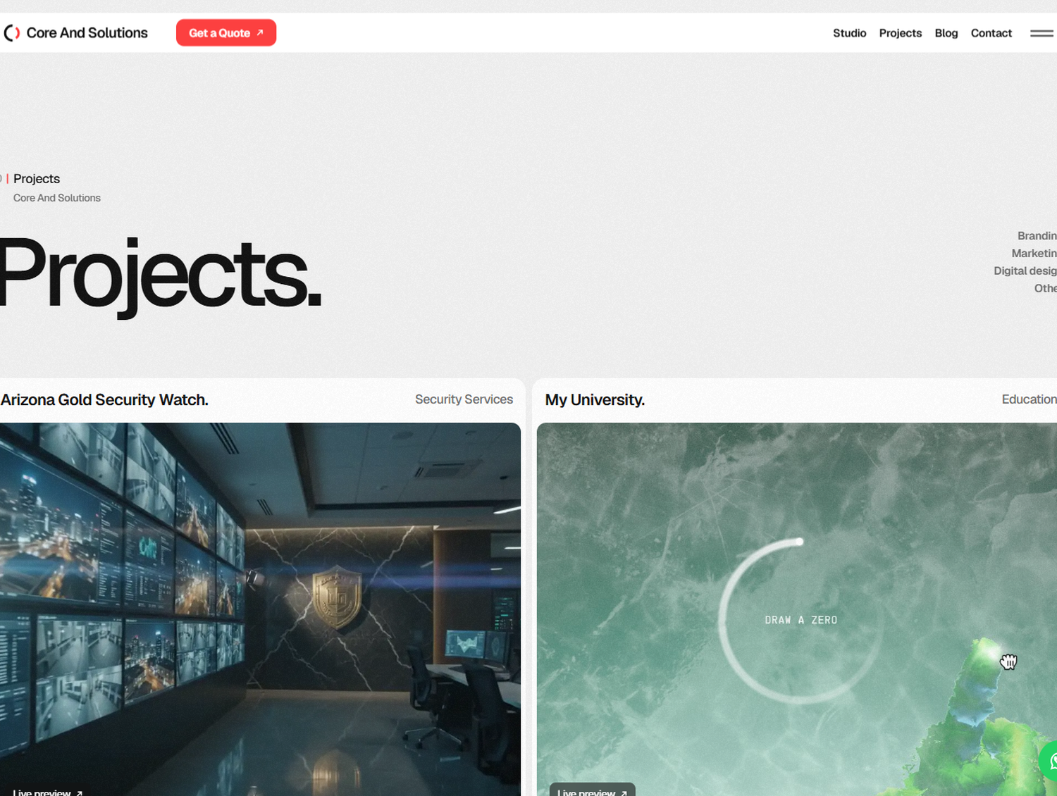Core And Solutions projects gallery