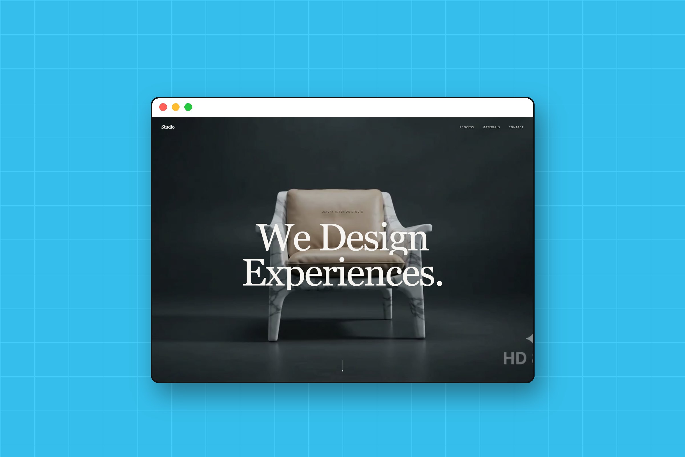 Luxury Interior 3D hero